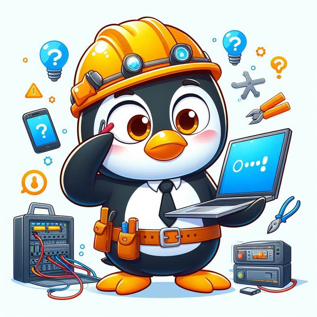 Penguin doing Construction